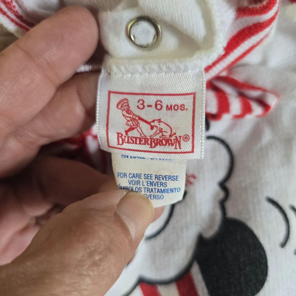 Vintage One Piece Buster Brown Romper 3-6 Months‎